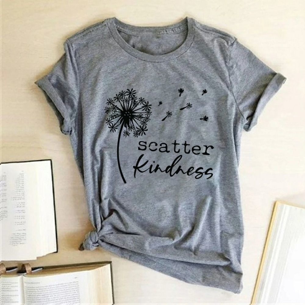 Scatter Kindness Soft Graphic Tee Shirt
